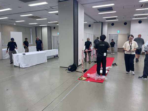 展示会場の準備・設営